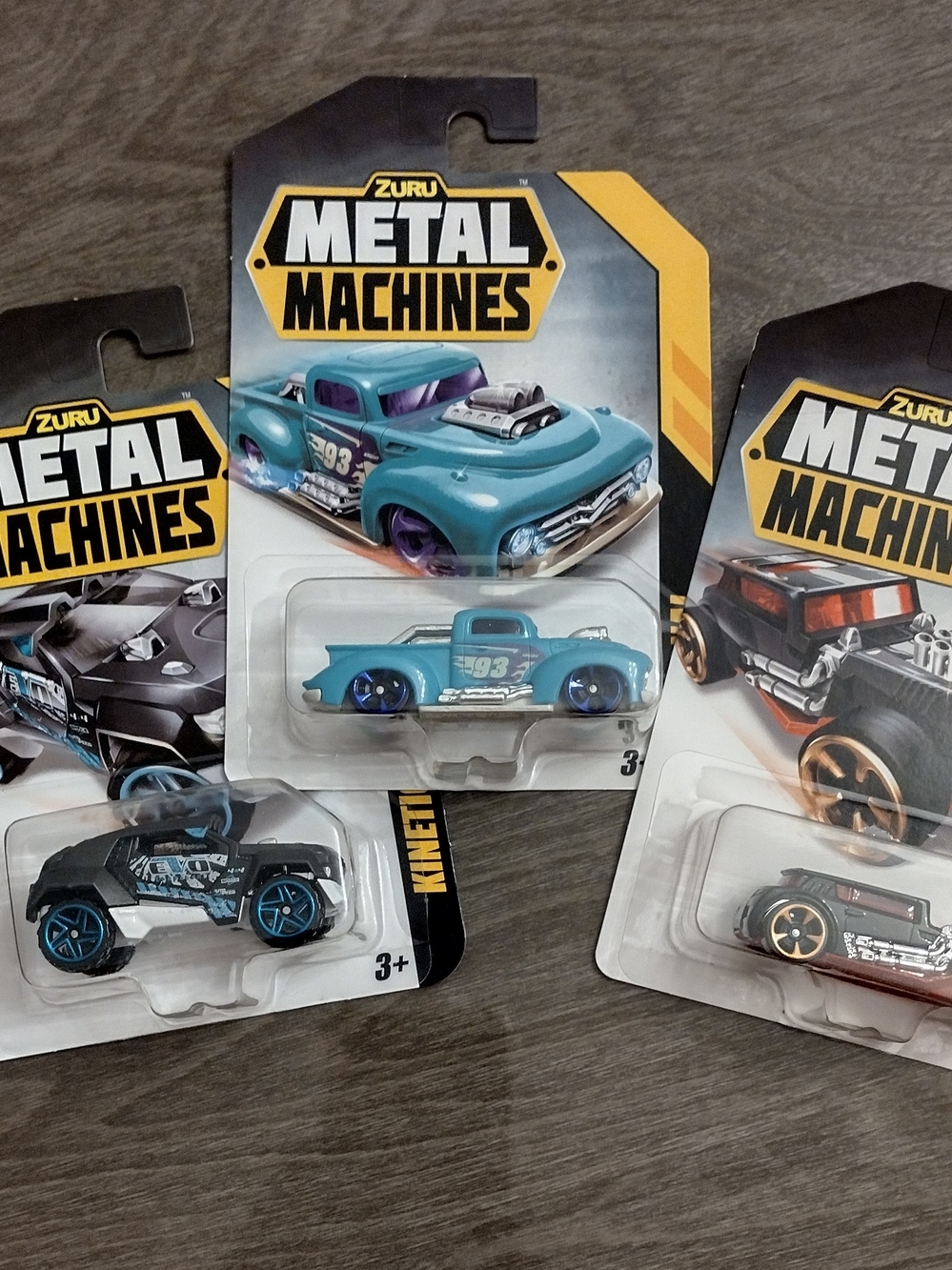 Lot of 3 Metal Machines Kids Toy ZURU  Kinetic  ~ Signal ~ Nitro Rider